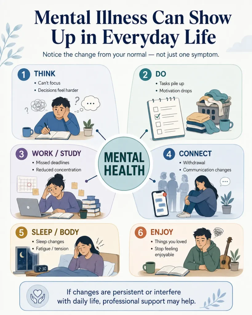 how mental illness affects daily life