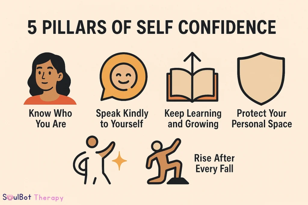 5 pillars of self confidence