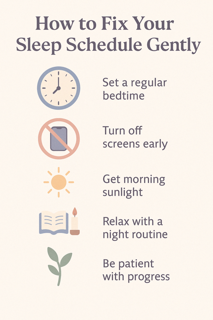 how to fix your sleep schedule