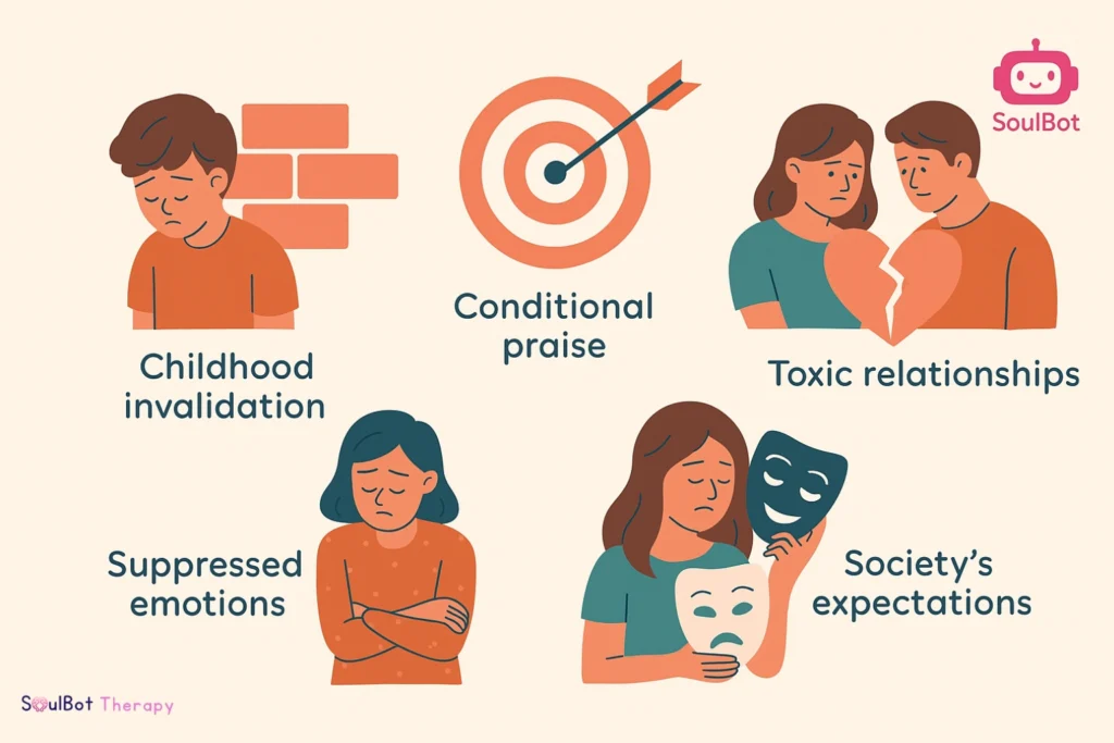 signs of low self worth