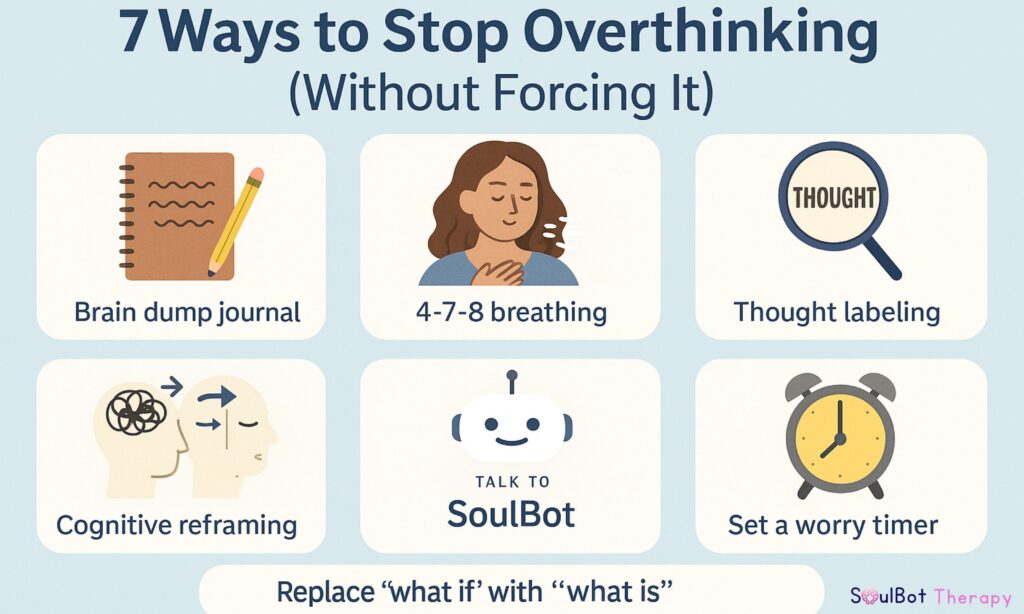 7 Ways to Stop Overthinking