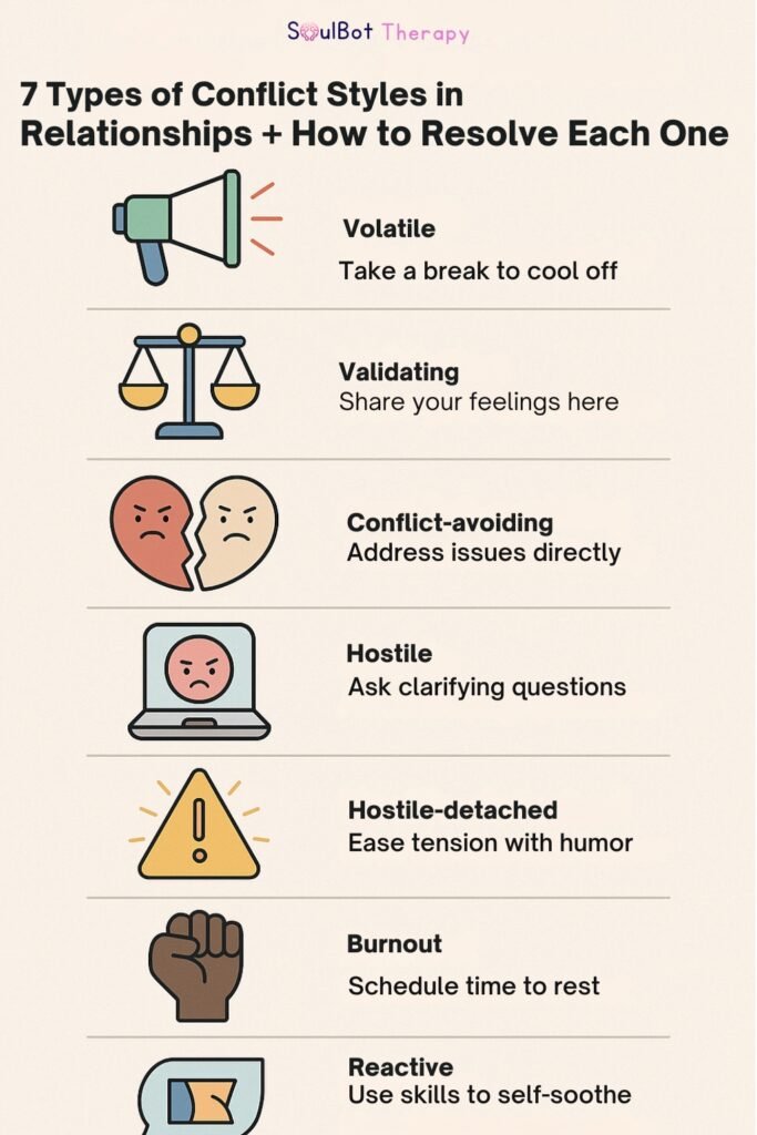 types of conflict relationship style