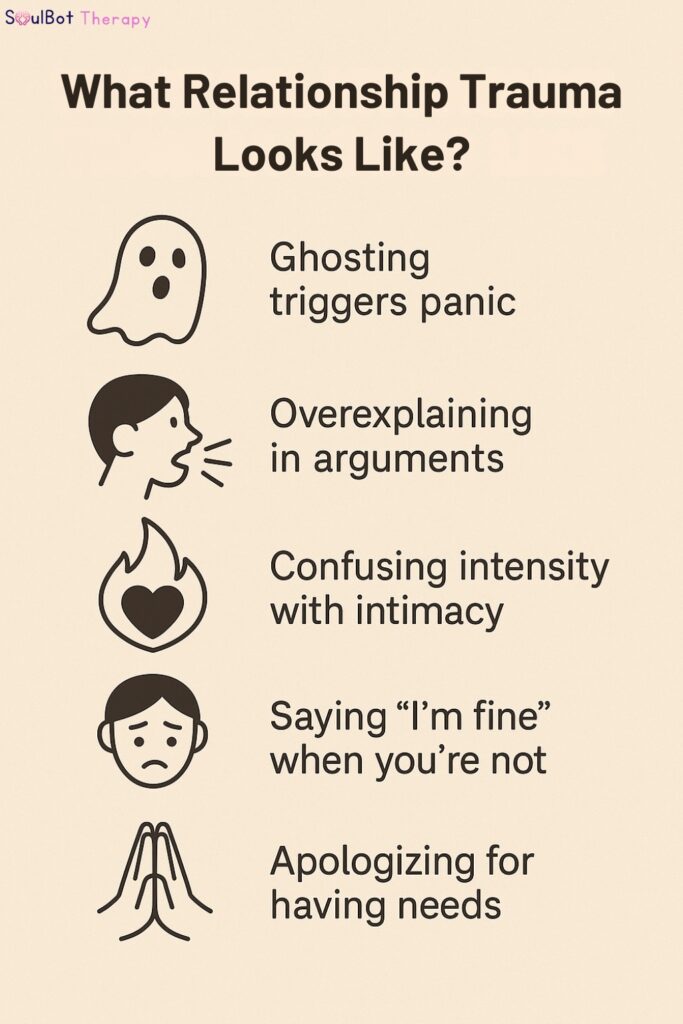what relationship trauma looks like