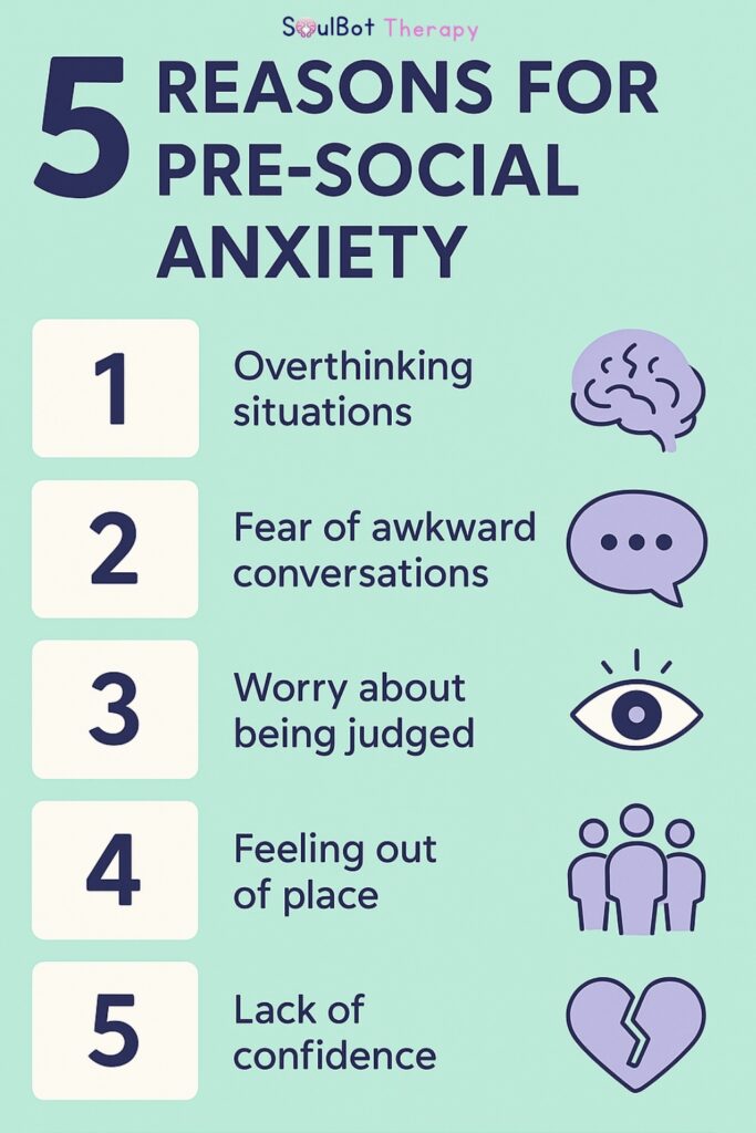 Pre-Social Anxiety reasons