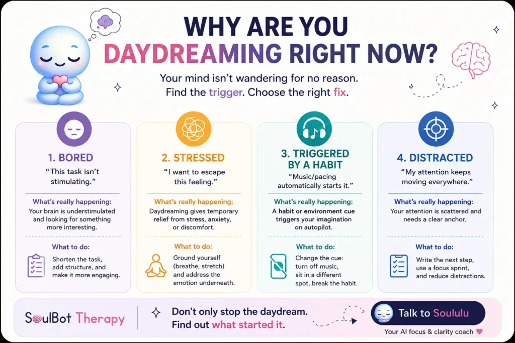 how to stop daydreaming