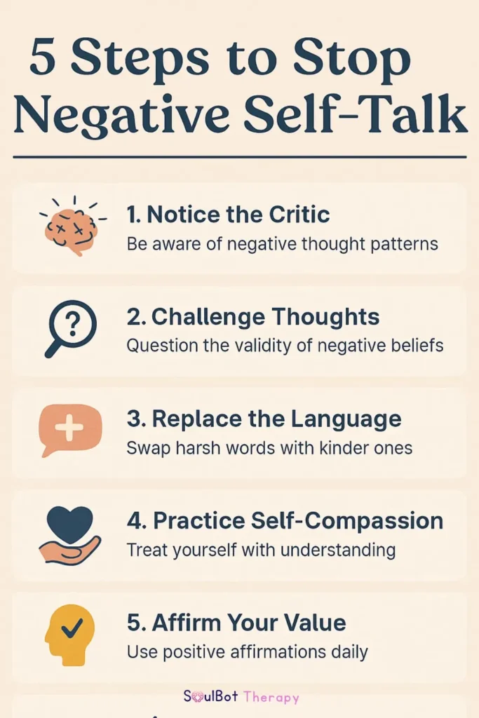 how to stop negative self-talk