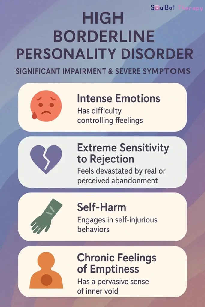 high Borderline Personality Disorder