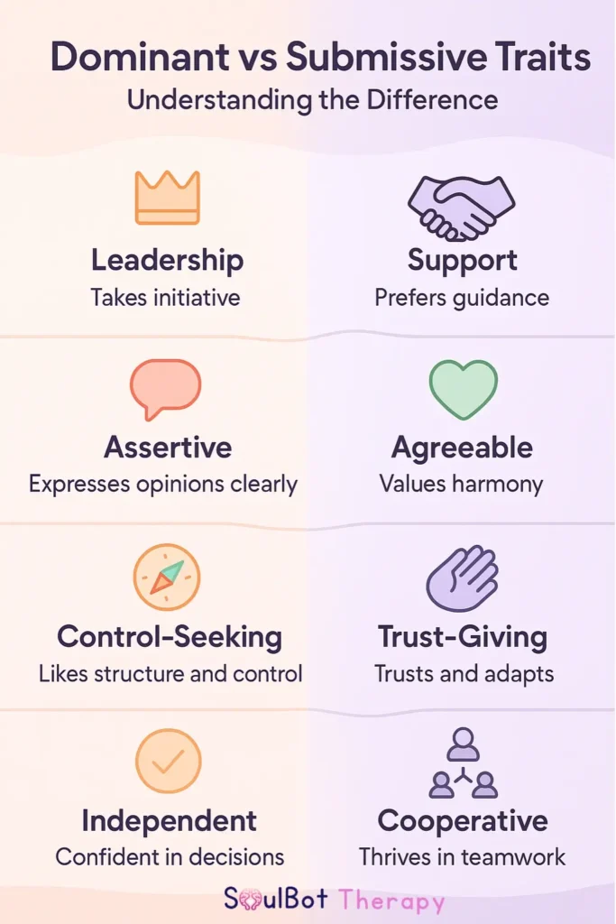 dominant or submissive personality traits