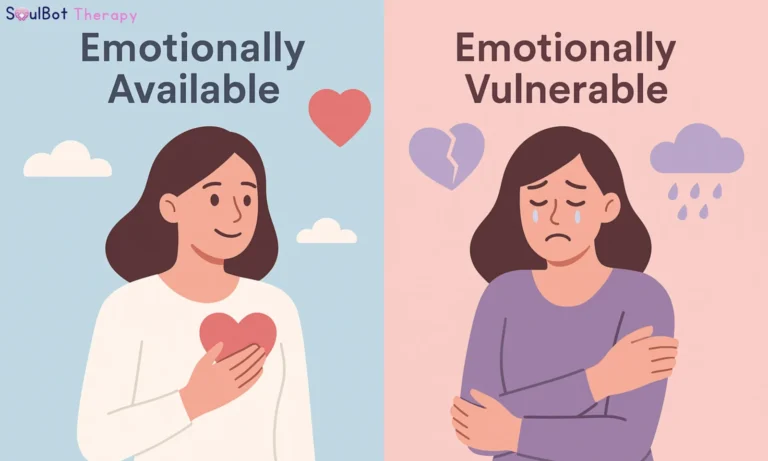 emotionally available vs emotionally vulnerable