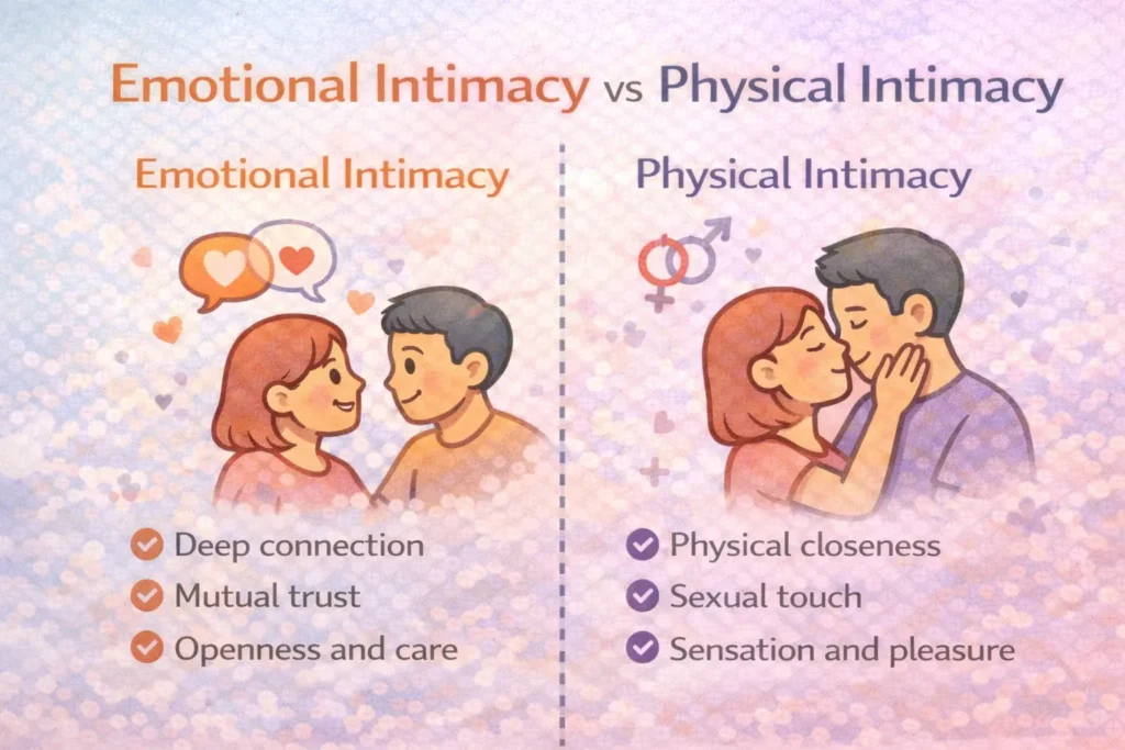 emotional intimacy vs physical intimacy