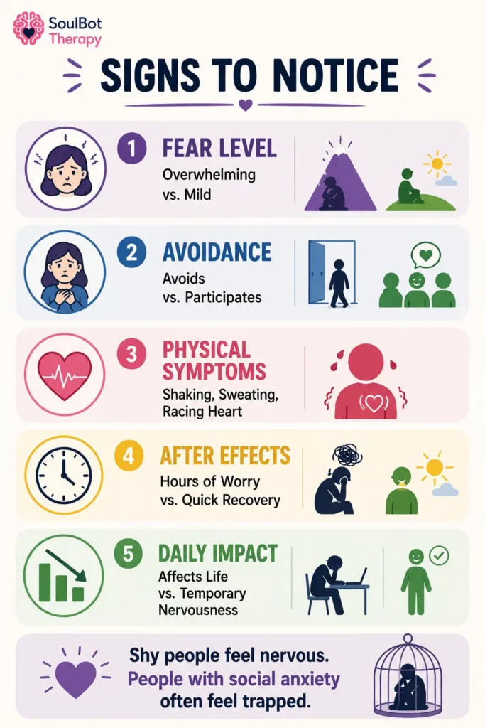 Social Anxiety vs Shyness